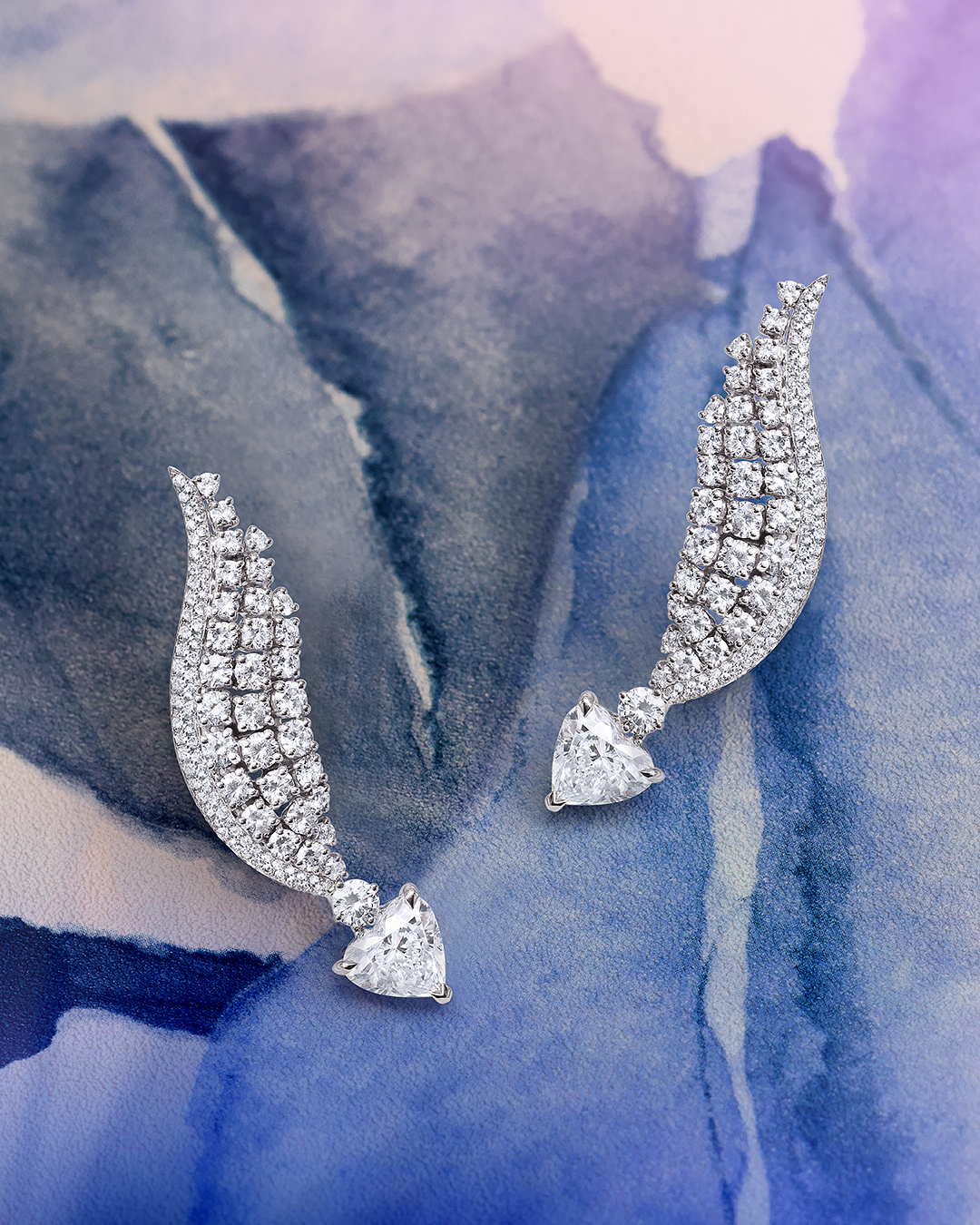 celia fabbri photography high jewellery chatila jewels angel diamonds earrings